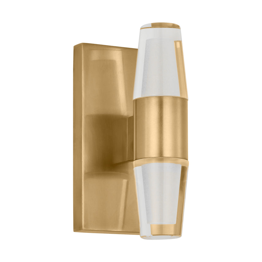 Lassell Single Short LED Wall Sconce Crystal Metal Accent by Visual & Comfort & Co