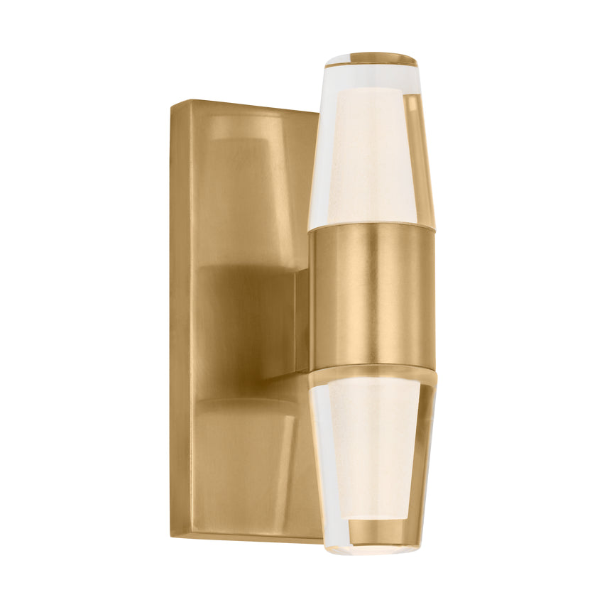 Lassell Single Short LED Wall Sconce Crystal Metal Accent by Visual & Comfort & Co