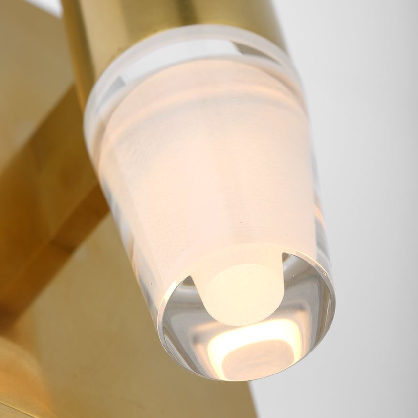 Lassell Single Short LED Wall Sconce Crystal Metal Accent by Visual & Comfort & Co