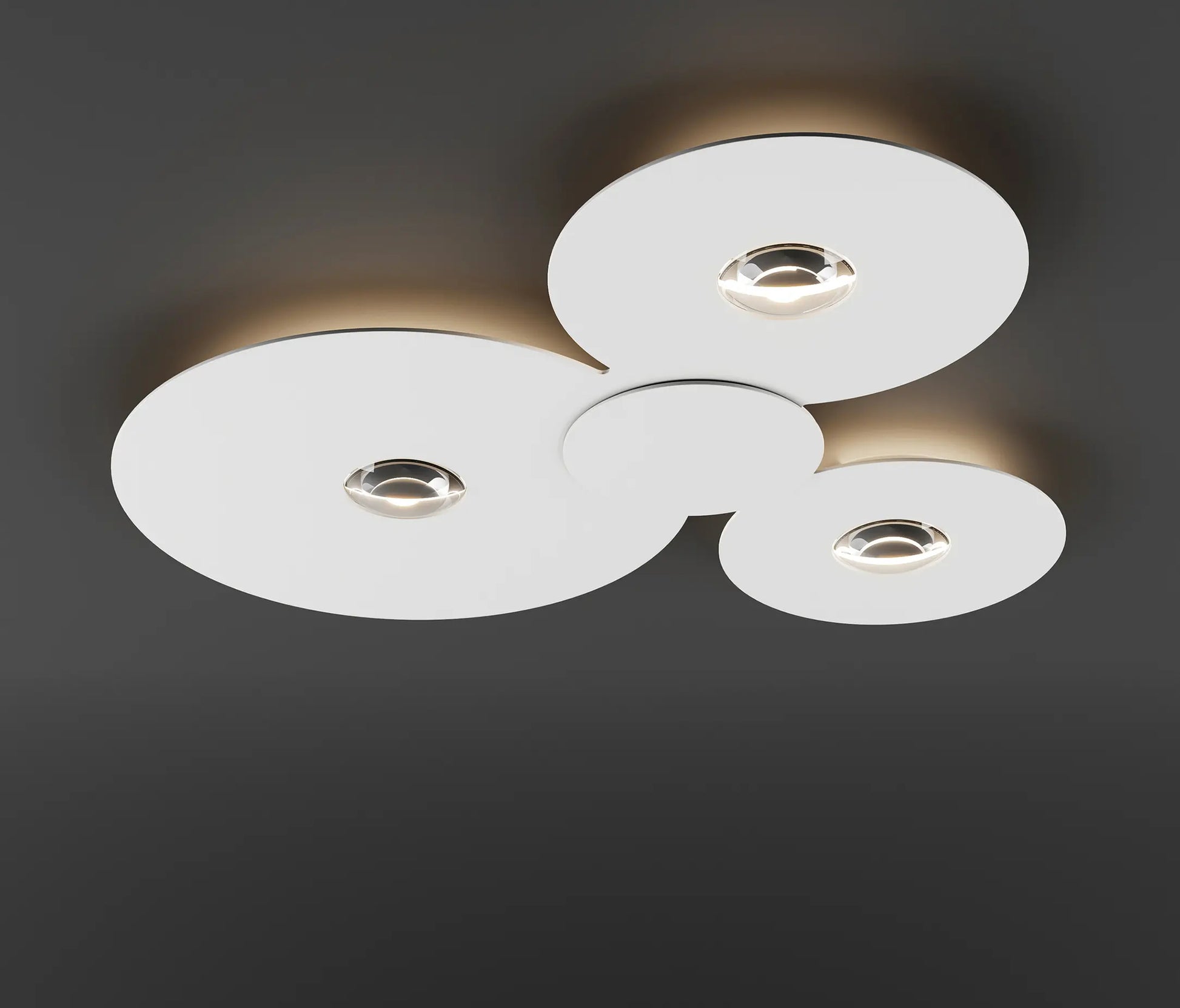 High-end Italian Lodes Bugia Mega ceiling light with soft LED illumination