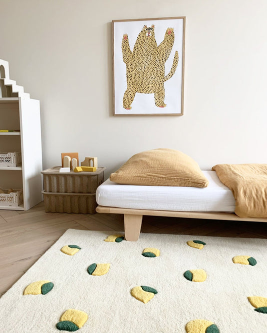 Maison Deux Lemons Rug in Cream/Yellow & Green – main view