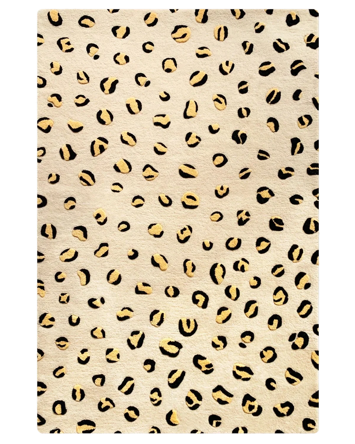 Maison Deux Leopard Rug in Beige/Brown & Black – detail 2