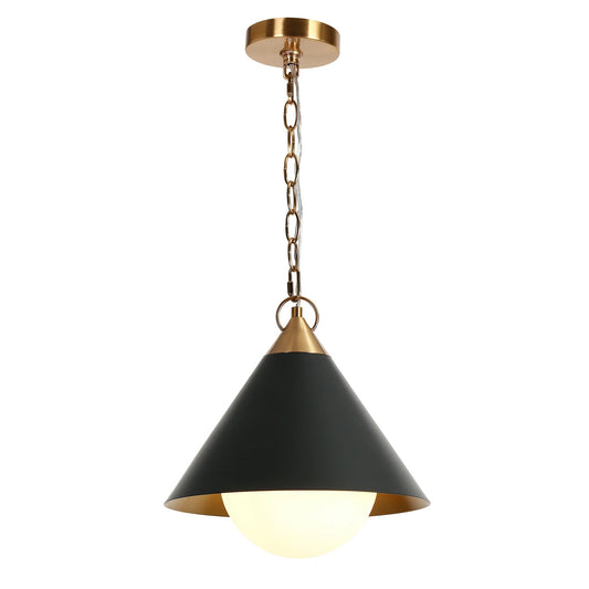 Black Gold Ha05166 Modern Cone Pendant - LNC Home