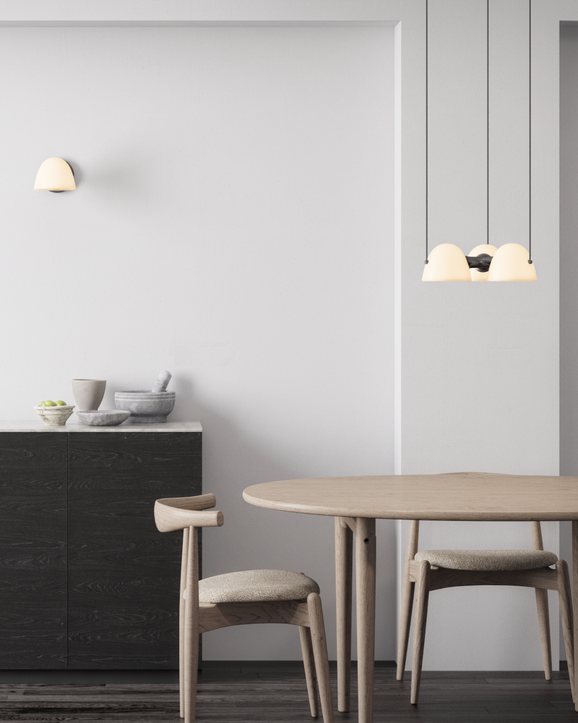 Fuse Triple Pendant by Made by Hand, maker photo (photo 17)