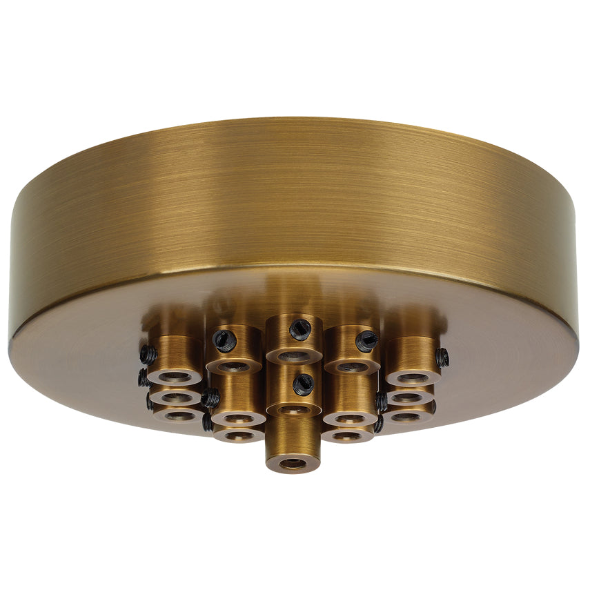 Line Voltage Mini Canopy 19 Port Round by Visual & Comfort & Co