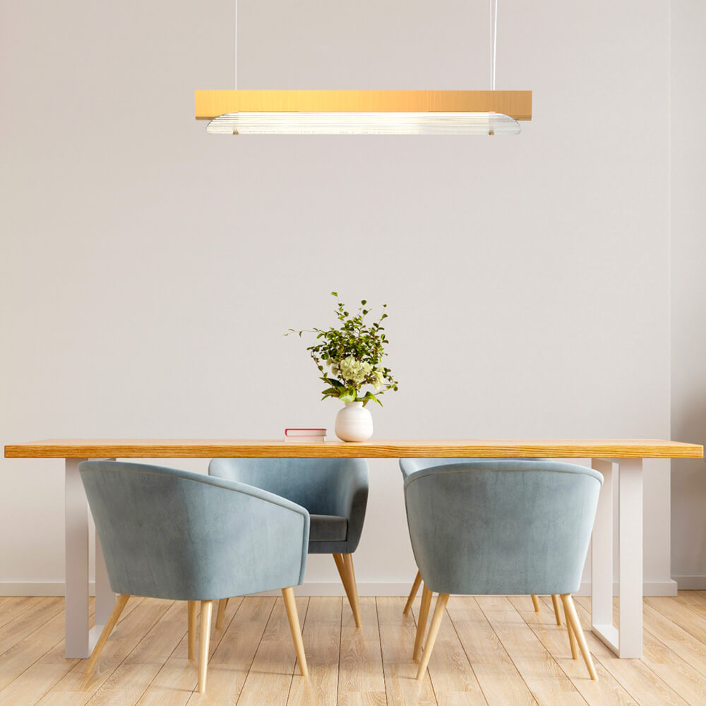 Linea fluted glass LED wall sconce by Viso in a lifestyle setting, view 3
