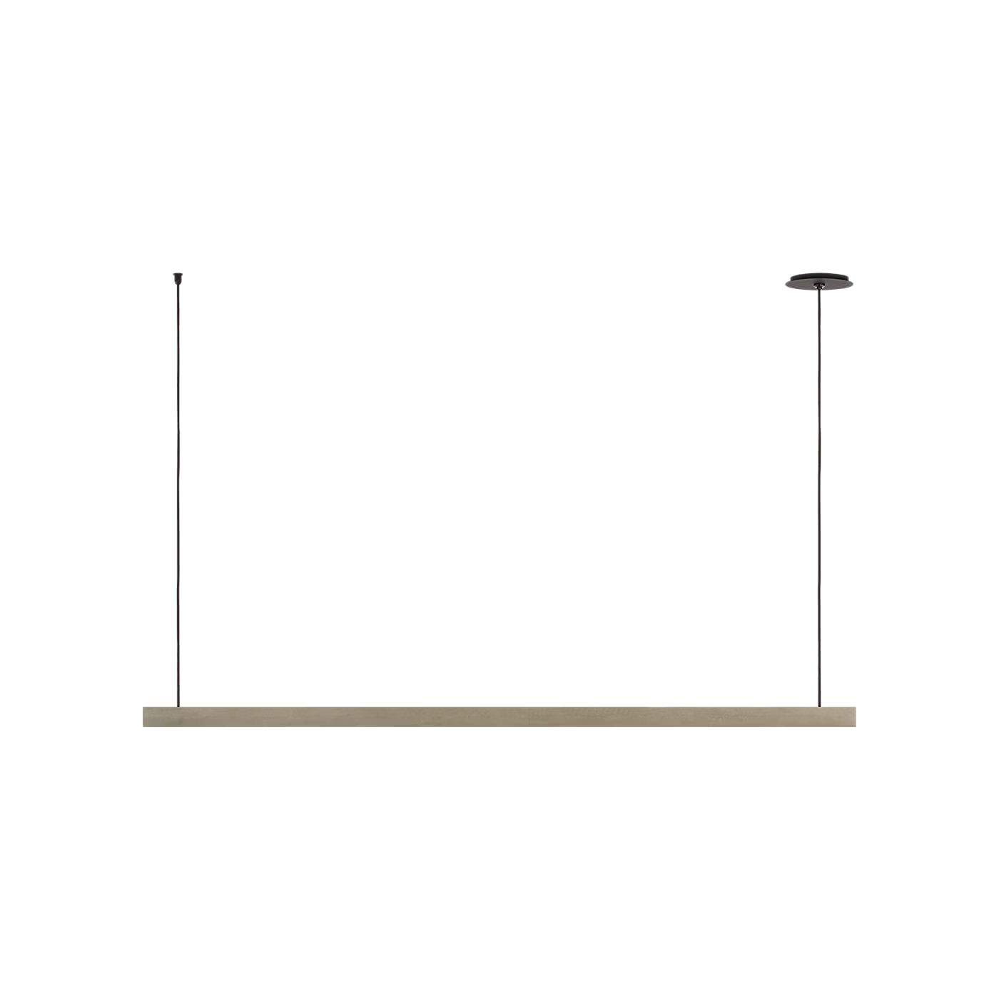 Slim LED linear chandelier with 2700K warm light and high CRI 90 output
