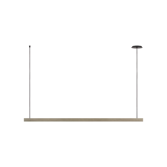 Slim LED linear chandelier with 2700K warm light and high CRI 90 output