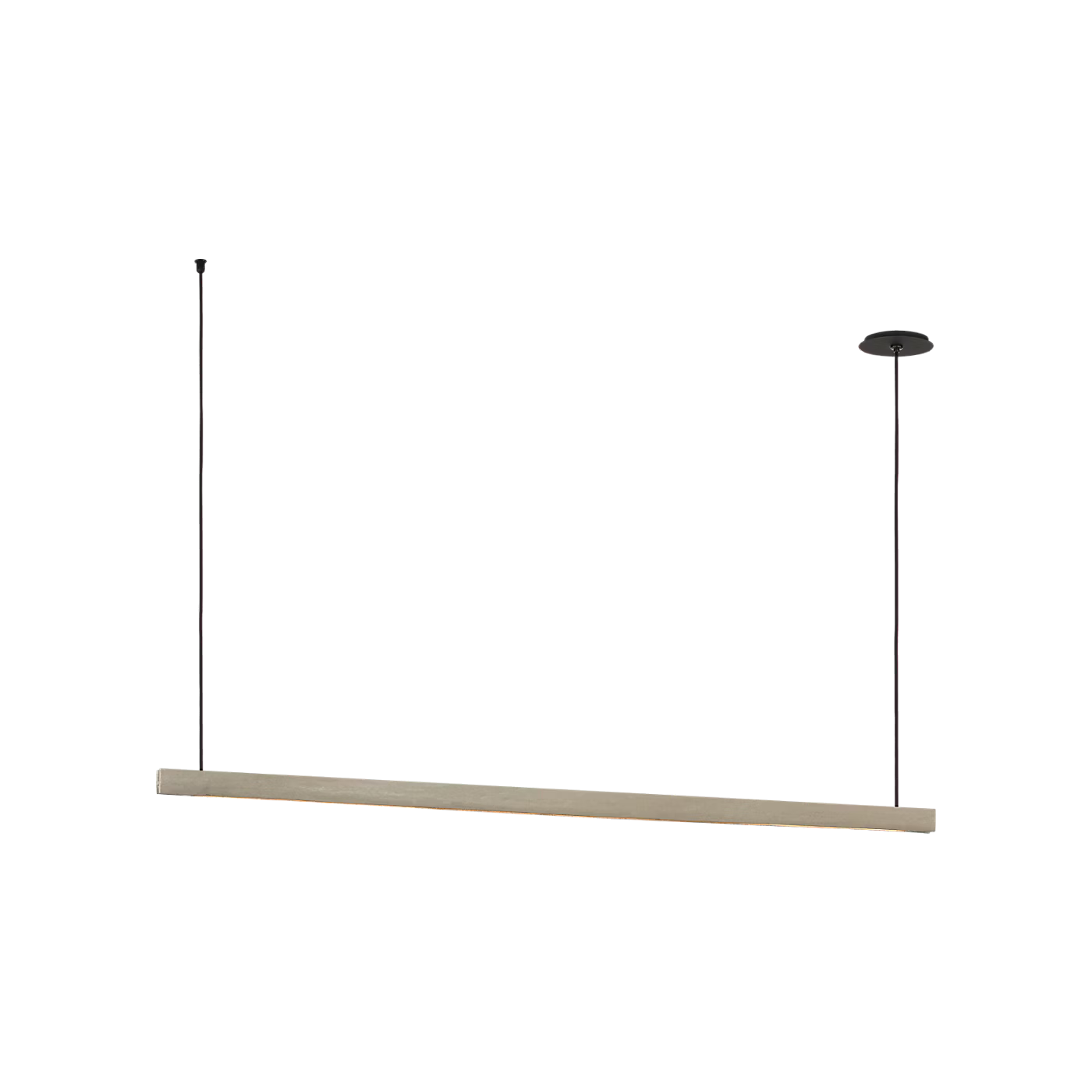 Lino 60 modern chandelier with adjustable suspension in dining room setting