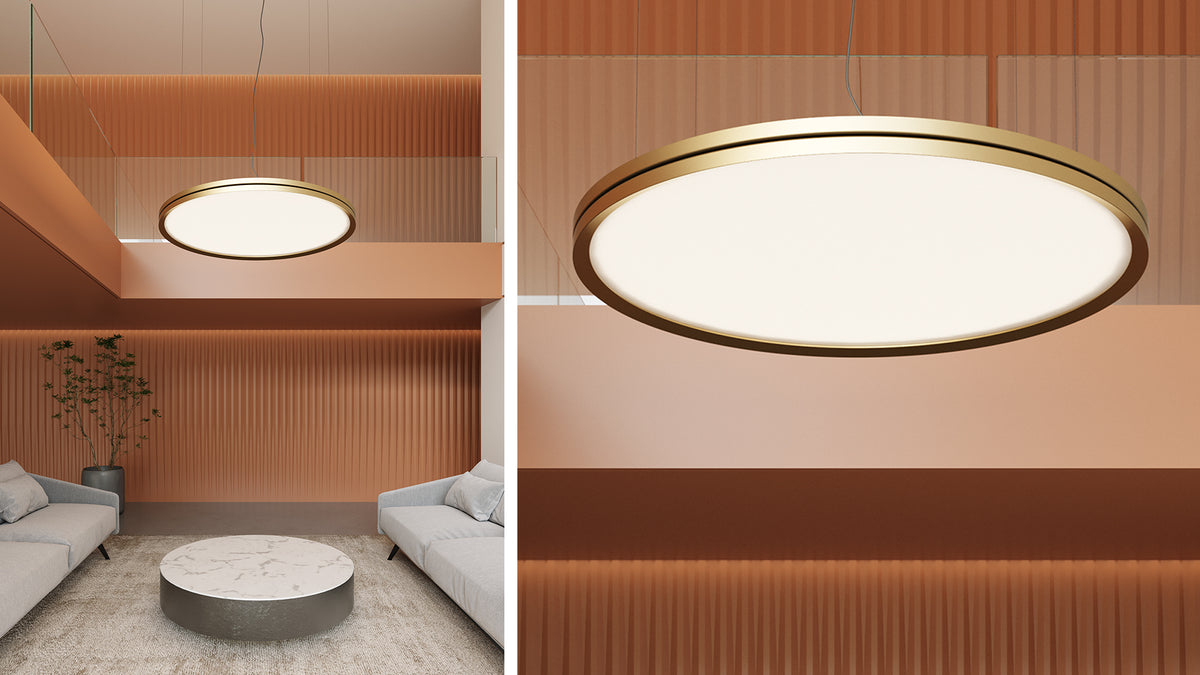 Lite Hole S large round pendant lamp by David Abad