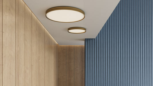 Lite Hole C/W large round ceiling lamp by David Abad