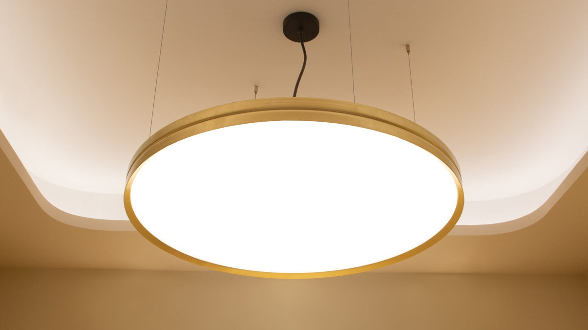 Lite Hole S large round pendant lamp by David Abad