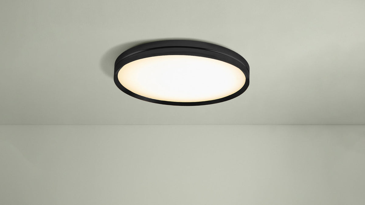 Lite Hole C/W large round ceiling lamp by David Abad