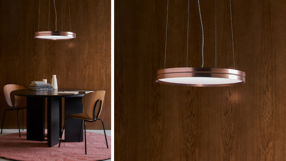 Lite Hole C/W large round ceiling lamp by David Abad