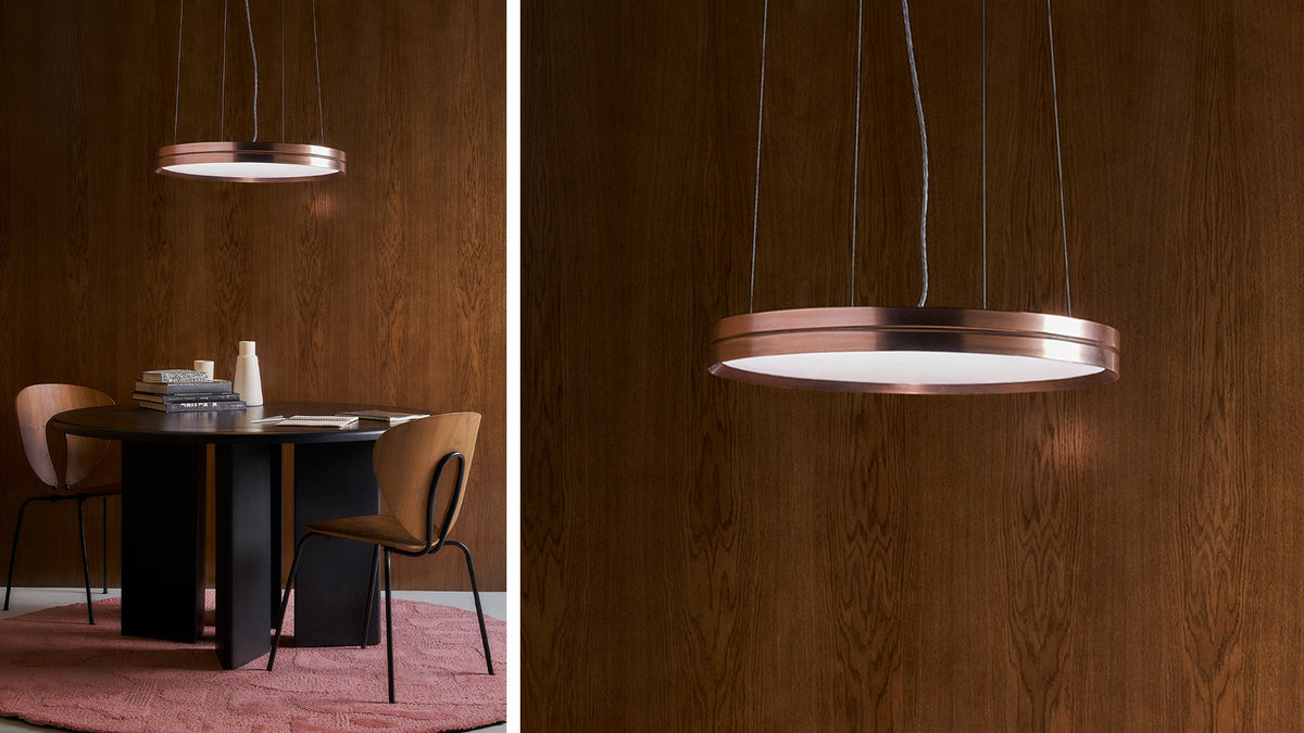 Lite Hole C/W large round ceiling lamp by David Abad