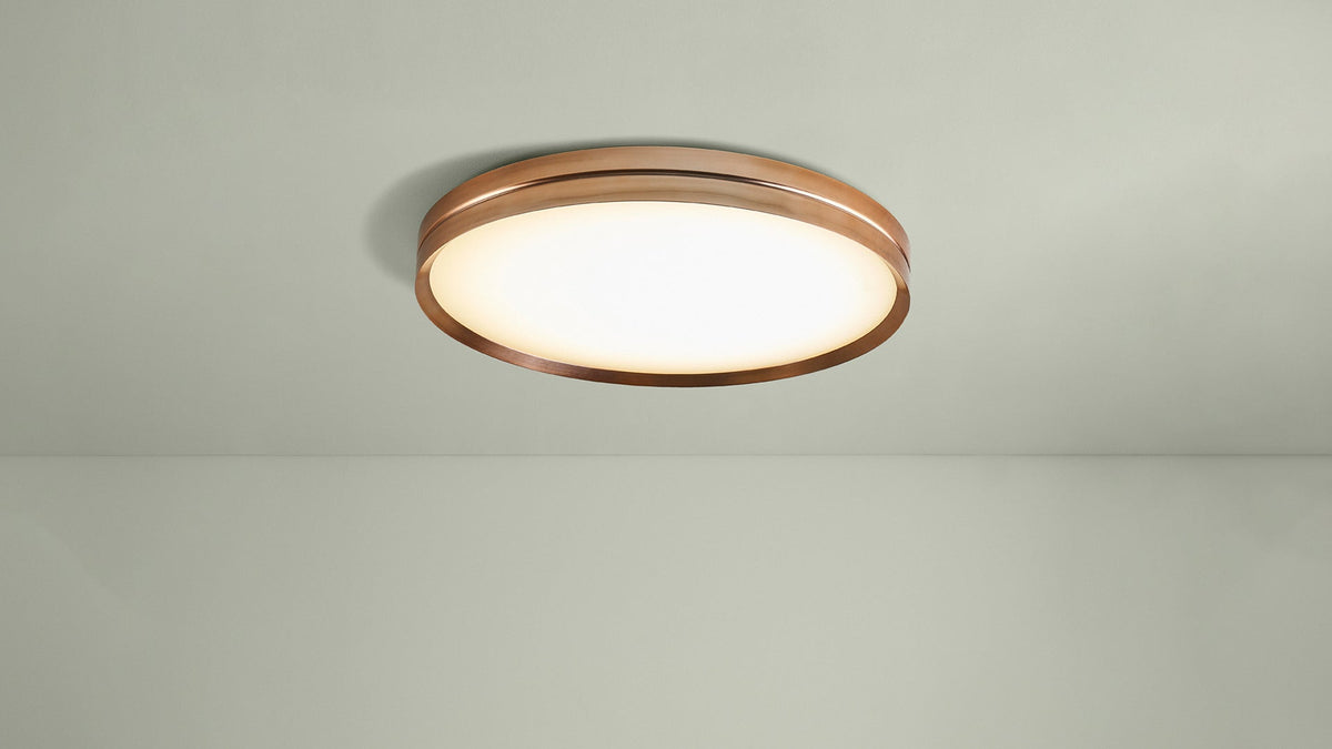 Lite Hole C/W large round ceiling lamp by David Abad