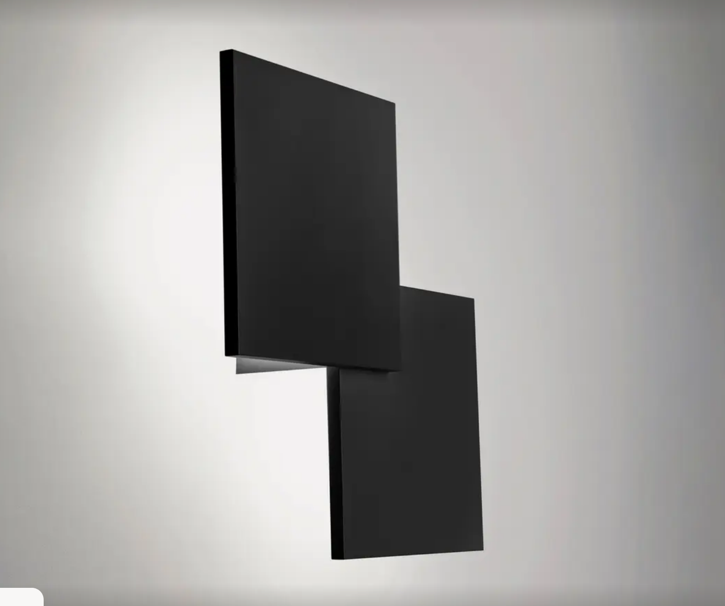 Modern matte black Lodes Puzzle Double Square LED ceiling light