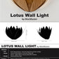 Lotus Wall Light by MacMaster Design England