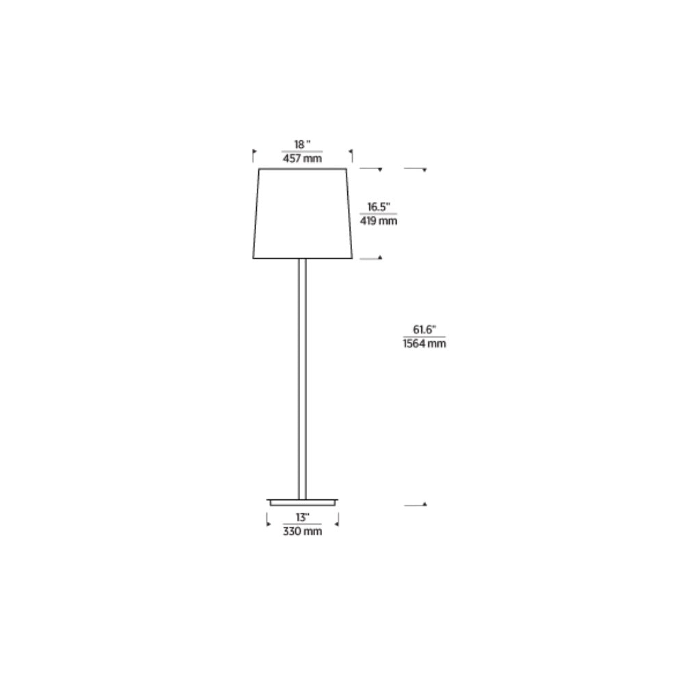 Lucia Outdoor Outdoor LED Floor Lamp For Patio And & Commercial Use by Visual & Comfort & Co