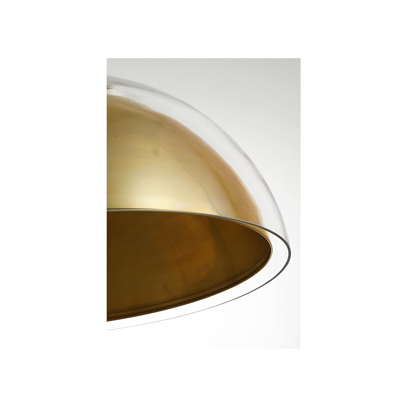 Brass LED ceiling fixture with clean design for residential interiors