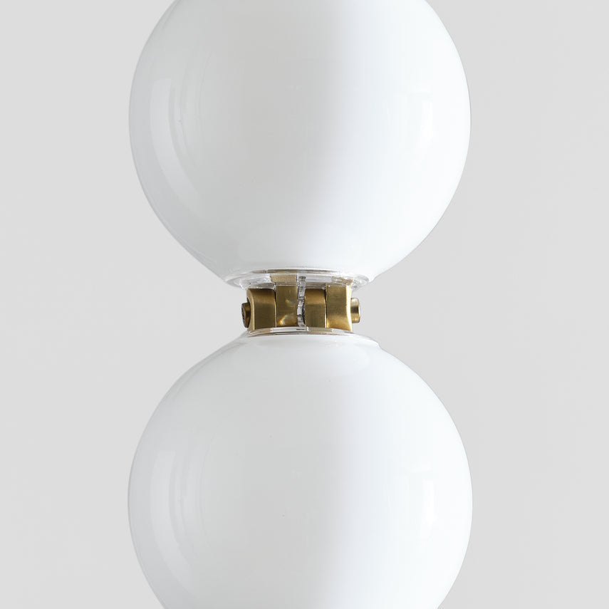 Visual Comfort Perle 36 Modern Led Pendant Light Hand Blown Glass Polished Nickel