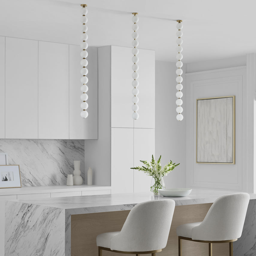 Perle 36 LED Pendant Light Hand Blown Glass by Visual & Comfort & Co