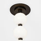 Visual Comfort Perle 36 Modern Led Pendant Light Hand Blown Glass Dark Bronze
