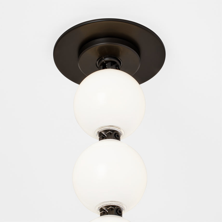 Visual Comfort Perle 36 Modern Led Pendant Light Hand Blown Glass Dark Bronze