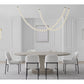 Visual Comfort Perle 240 Custom Draped Chandelier Polished Nickel