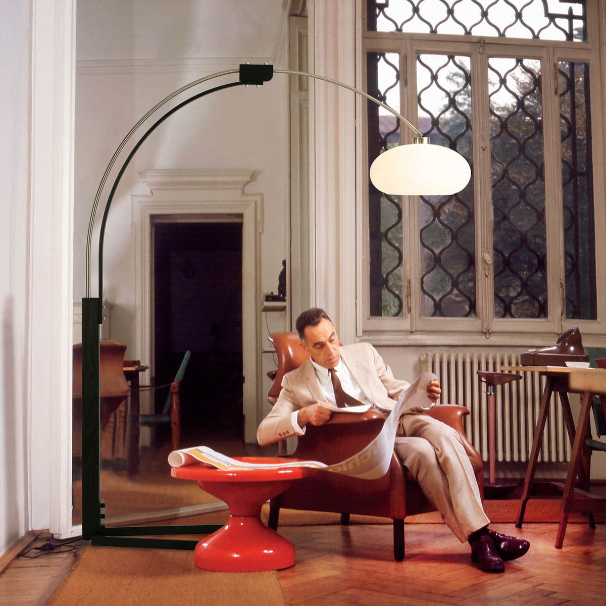 Original 1961 Morelli Arc Floor Lamp by Nova of California – view 2