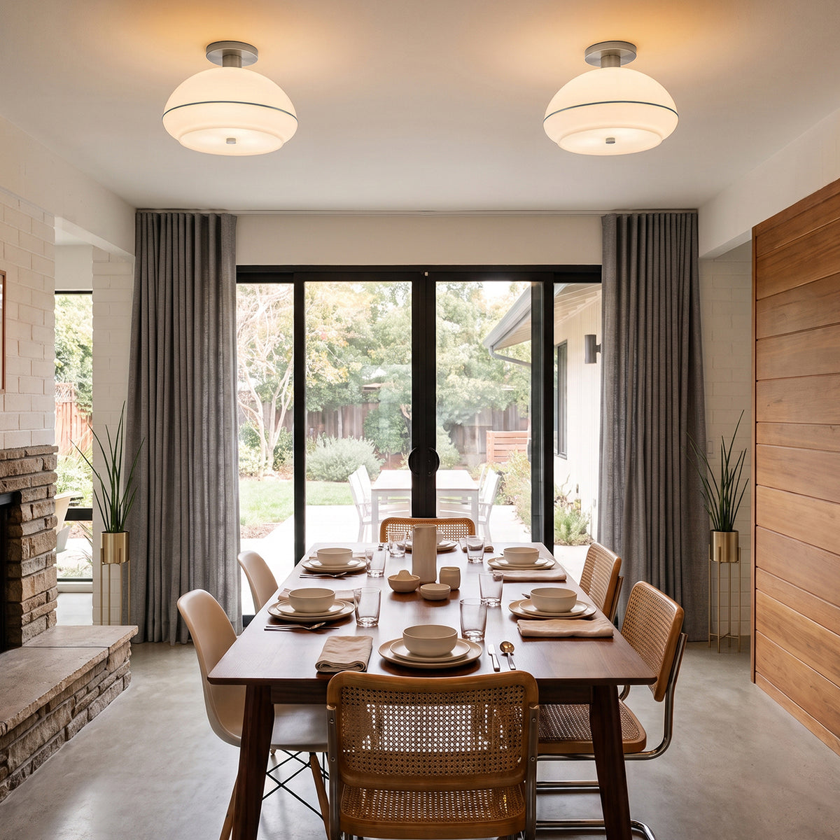 Morelli Flush Mount by Nova of California – view 3