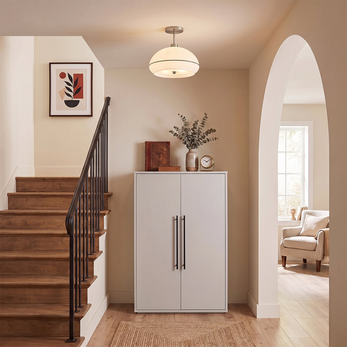 Morelli Semi Flush Mount by Nova of California – view 3