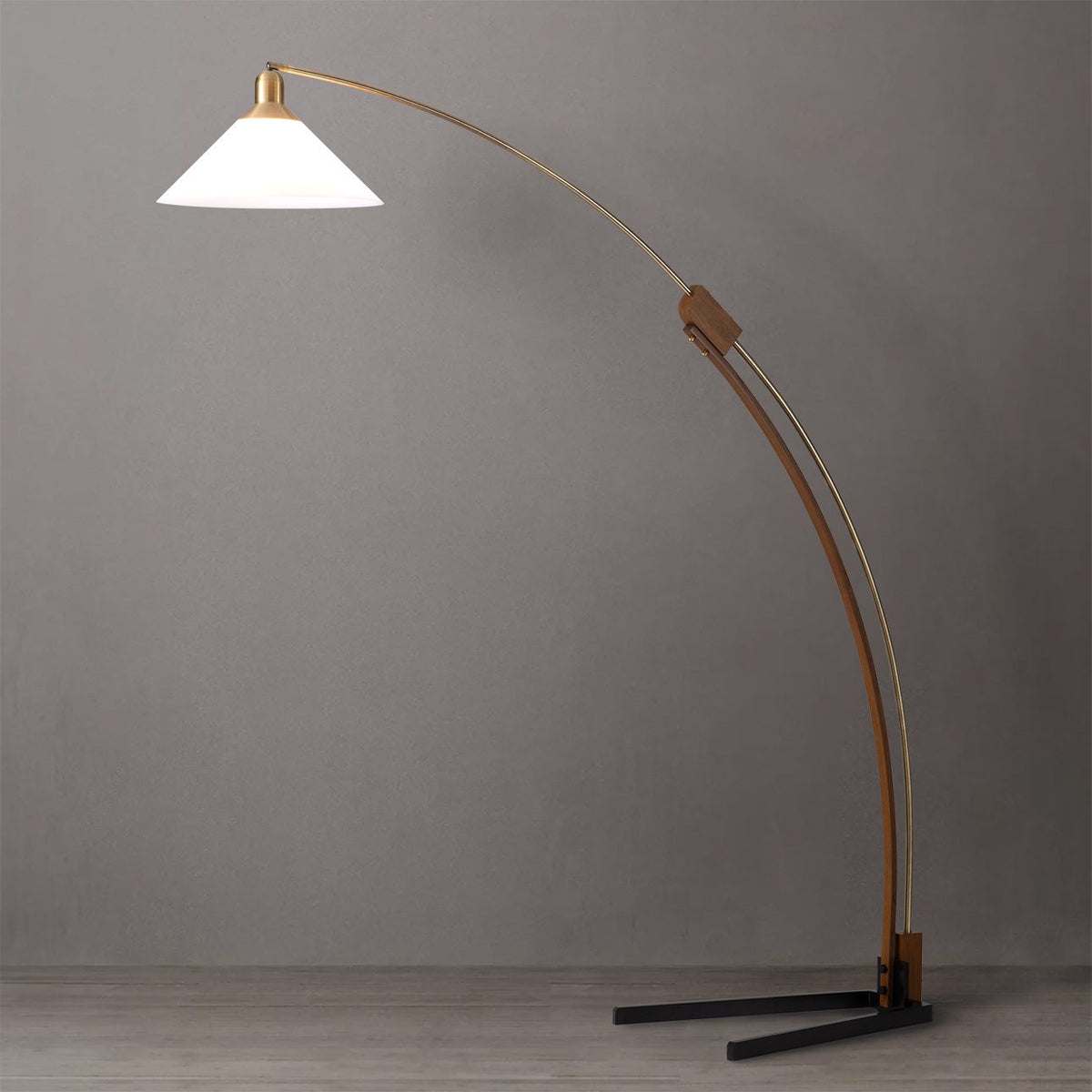 Melmar Arc Floor Lamp by Nova of California – view 3