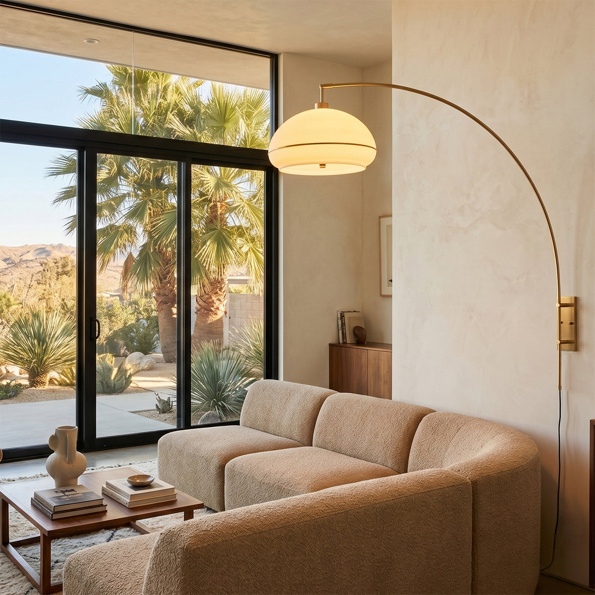 Morelli Wall Mounted Arc Lamp by Nova of California – view 2