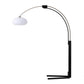 Morelli Arc Floor Lamp 84 Satin Nickel Black 2012201Sn by Nova California