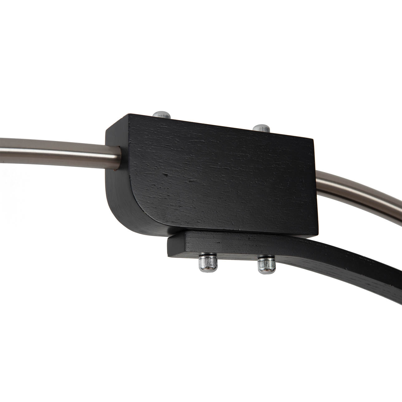 Morelli Arc Floor Lamp 84 Satin Nickel Black 2012201Sn by Nova California