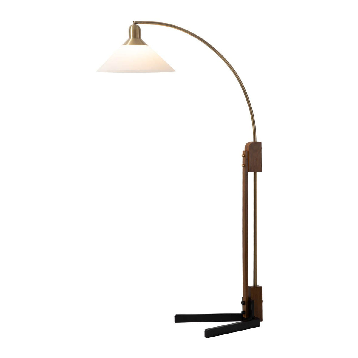 Melmar Chairside Arc Floor Lamp by Nova of California – view 5