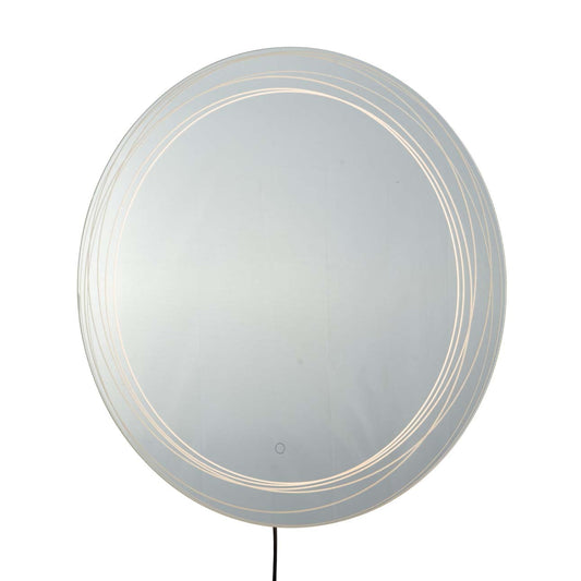 Mojave 36 Round Backlit Led Wall Mirror Chrome 4111621Ch by Nova California