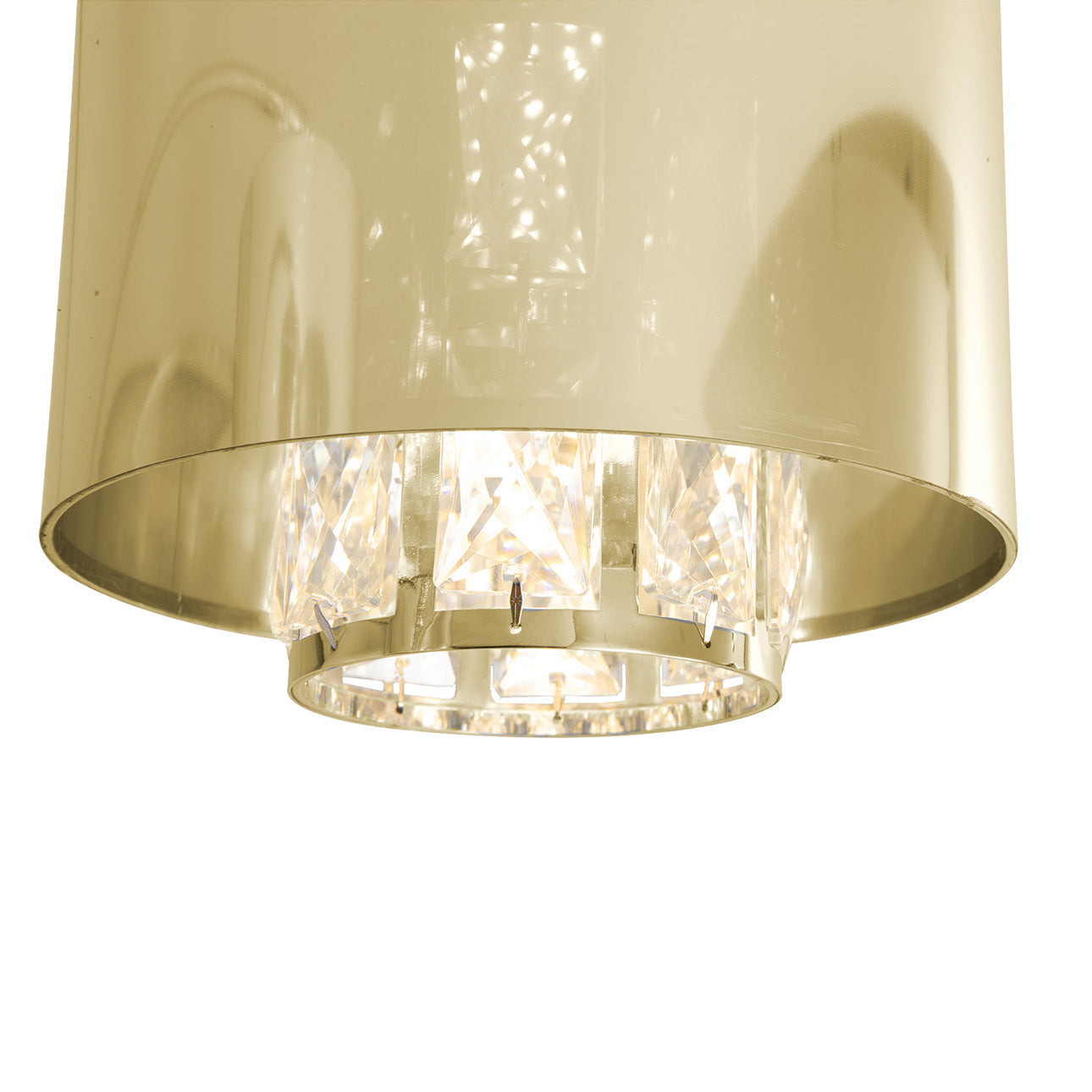 Marilyn 3 Light Arc Floor Lamp 90 Weathered Brass Mylar Crystal Shade 23263Wb by Nova California