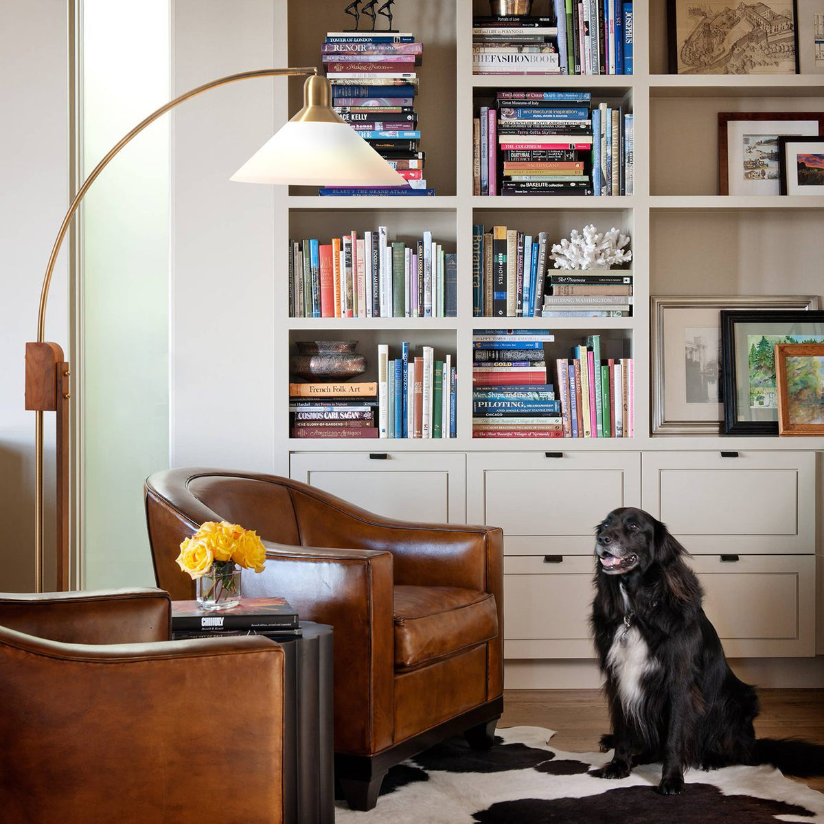 Melmar Chairside Arc Floor Lamp by Nova of California – view 3