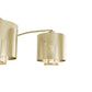 Marilyn 3 Light Arc Floor Lamp 90 Weathered Brass Mylar Crystal Shade 23263Wb by Nova California