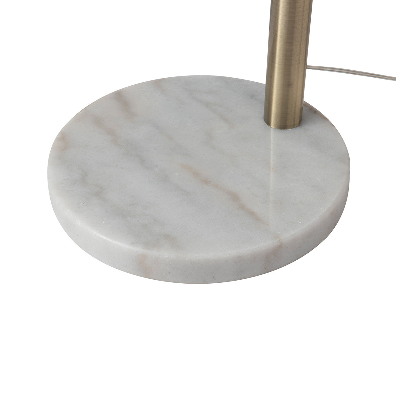 Moraga 3 Light Arc Floor Lamp 85 Bone Porcelain Weathered Brass Walnut 237723Wb by Nova California