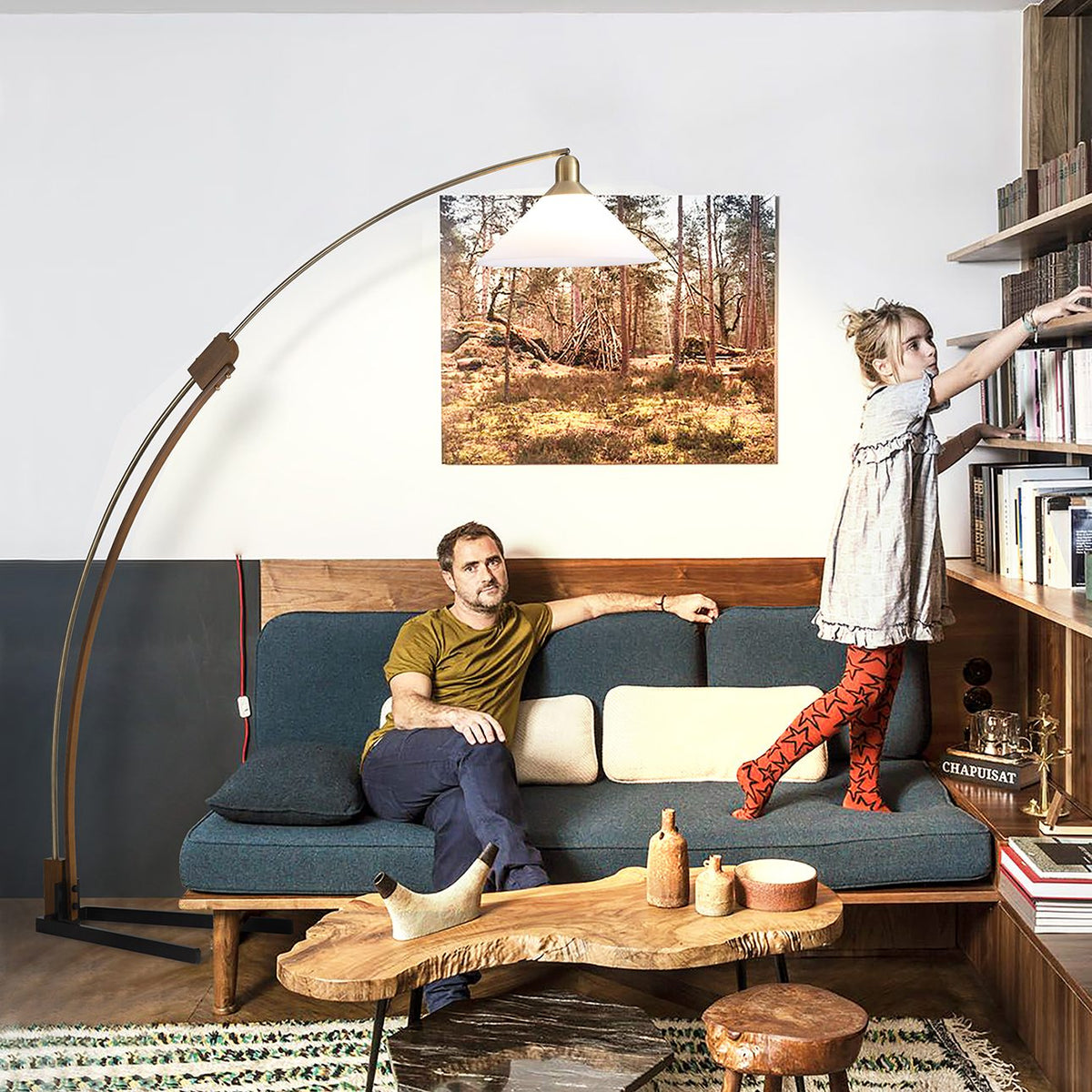 Melmar Arc Floor Lamp by Nova of California – view 1