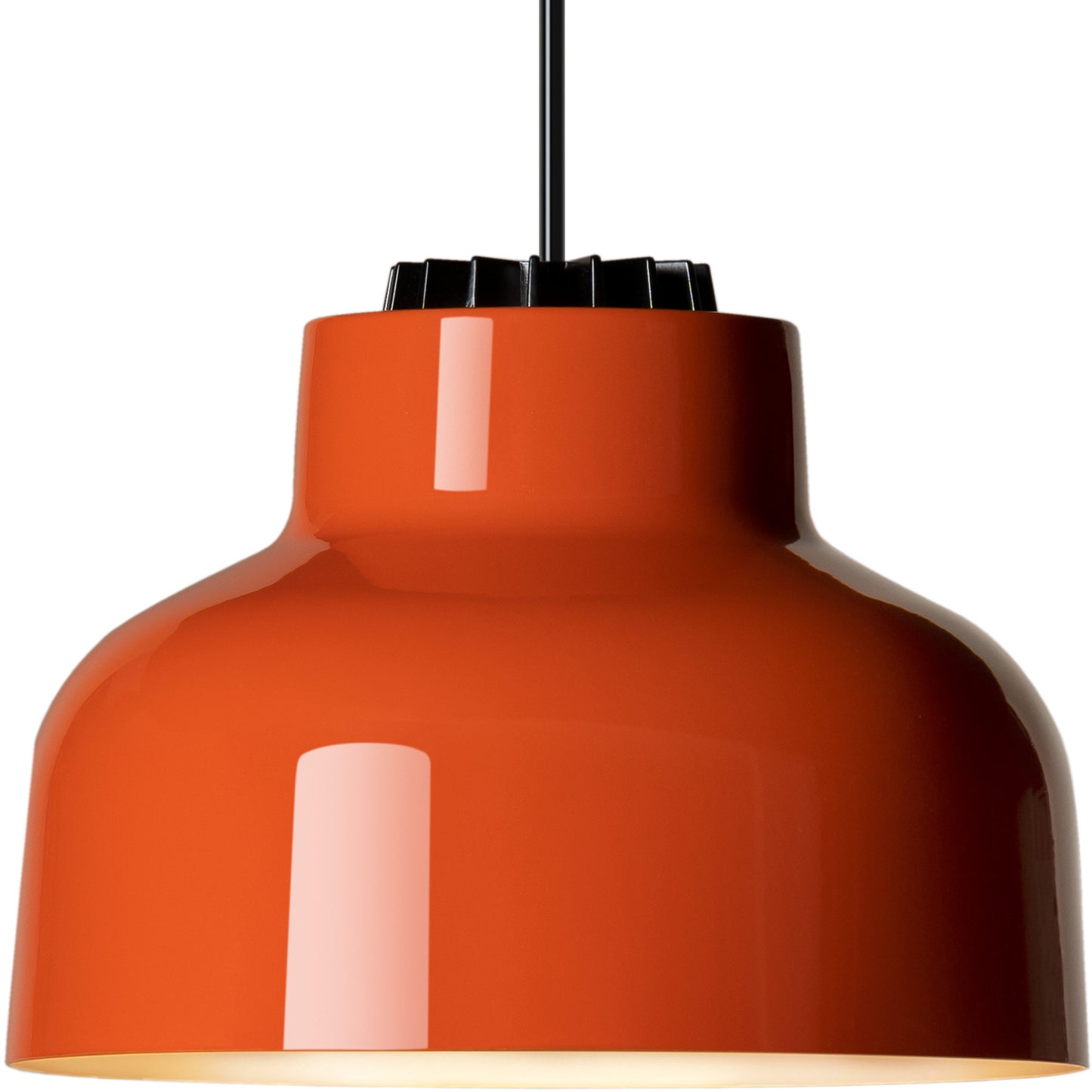 Santa & Cole M64 LED pendant lamp in Reddish Orange finish for contemporary interiors