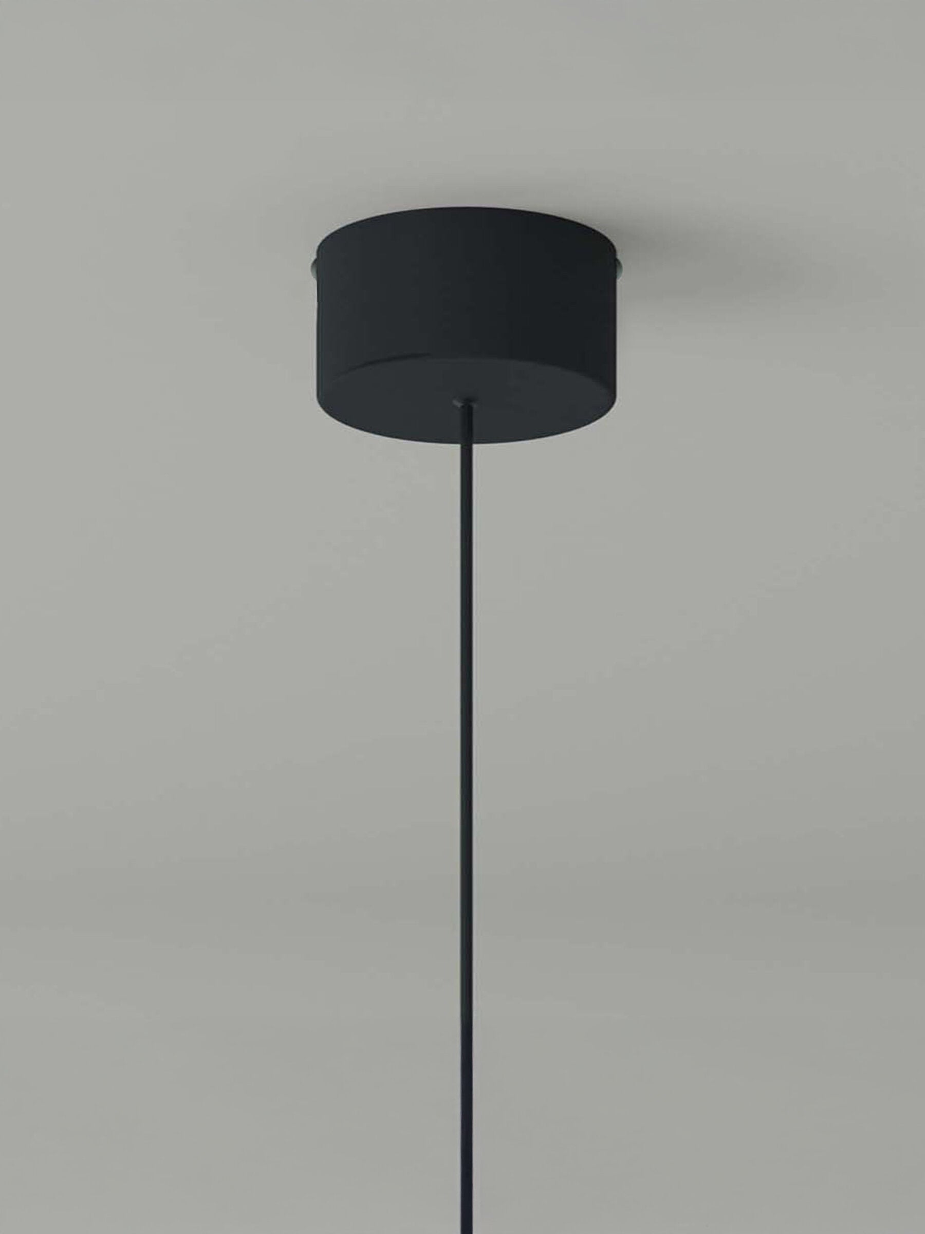 Designer pendant lighting for residential and hospitality interiors black canopy