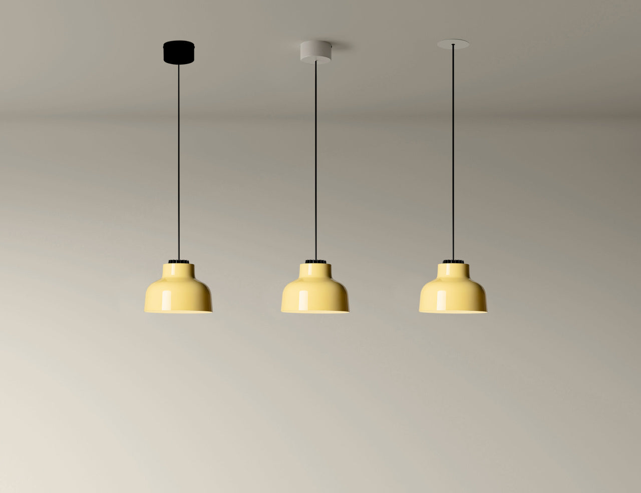 Elegant LED pendant lamp for contemporary café interiors