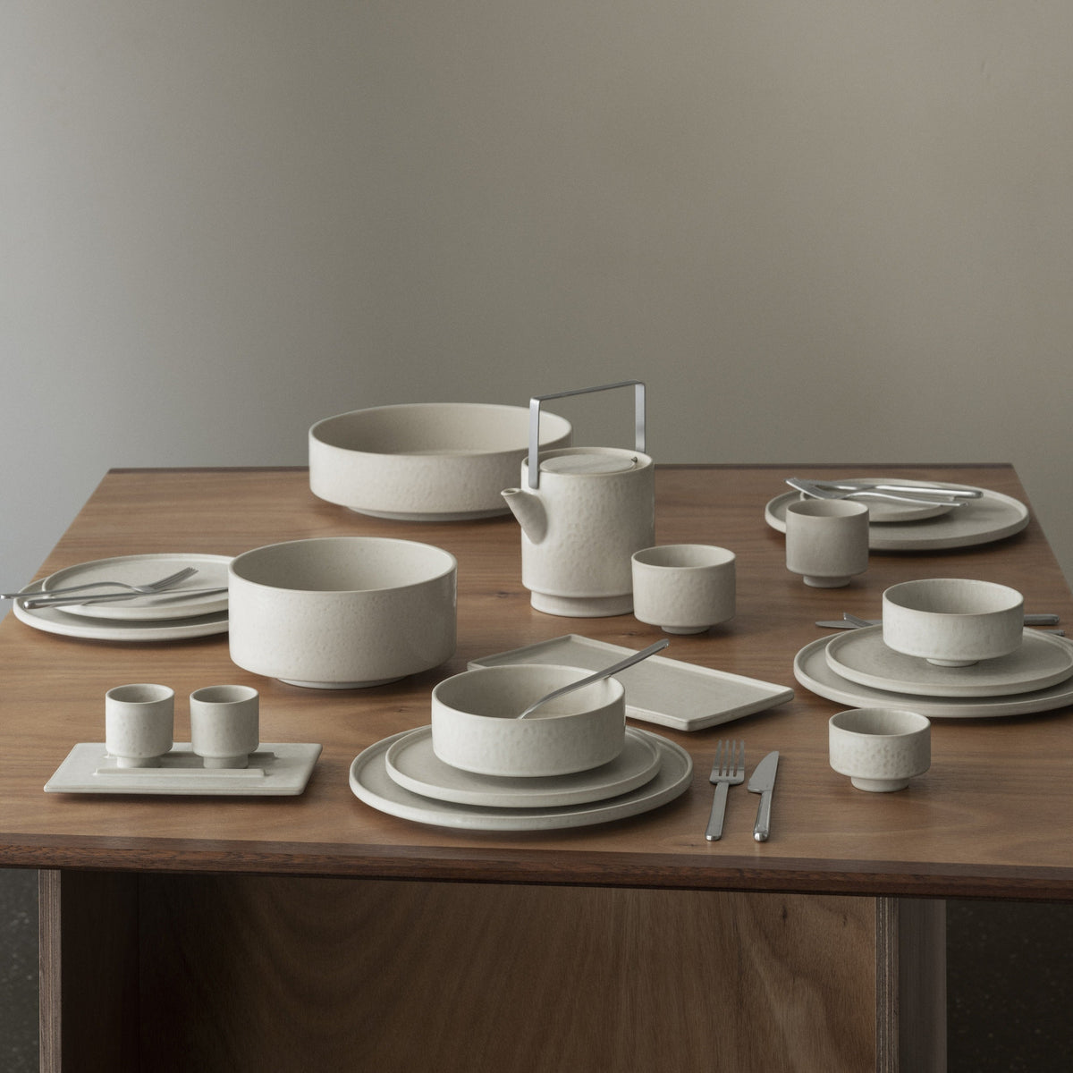 blomus MAKOTO Stoneware Serving Bowls: Salad & Vegetable – serving bowl styled at home