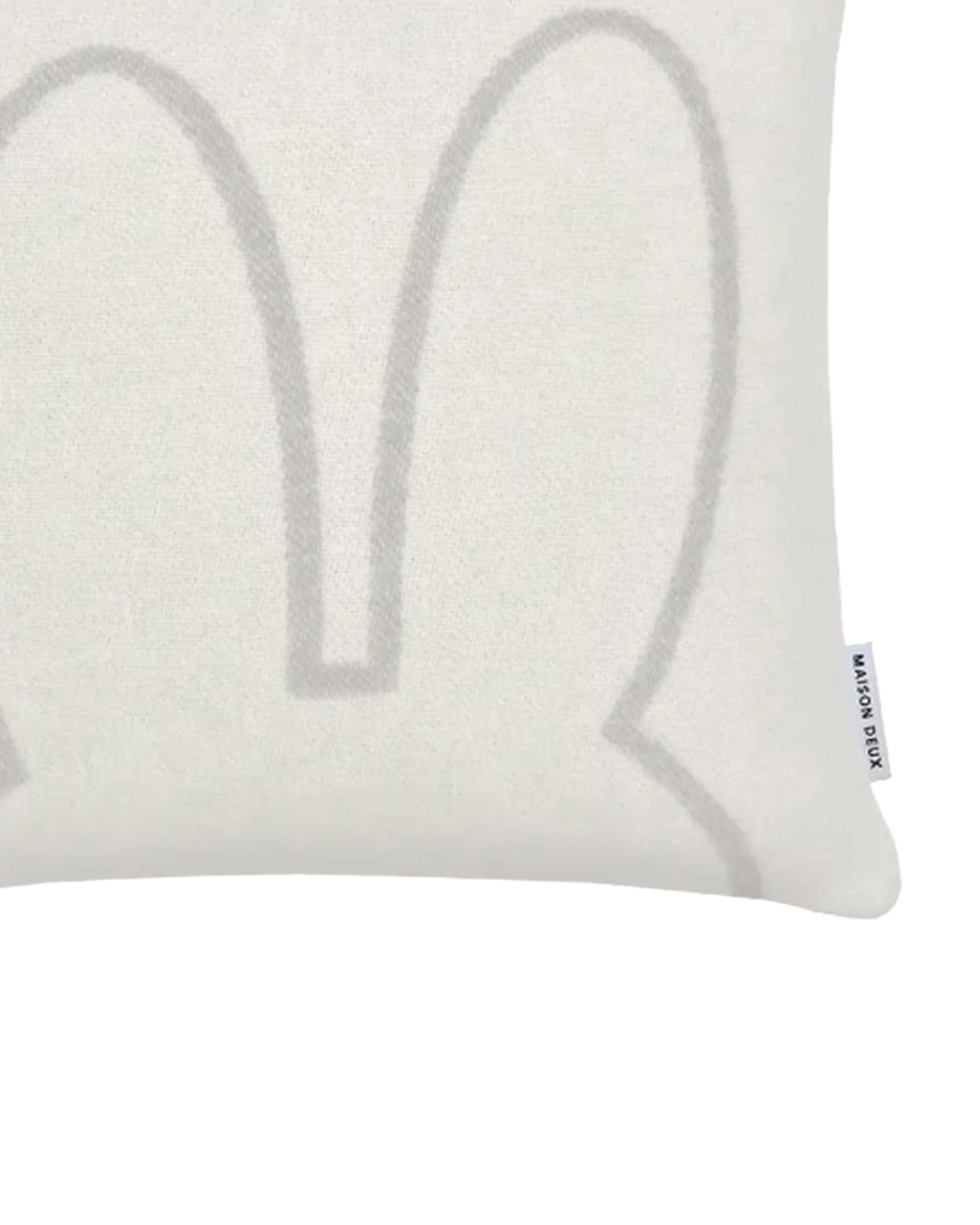Maison Deux Miffy Cushion Cover in White Cloud – detail 3