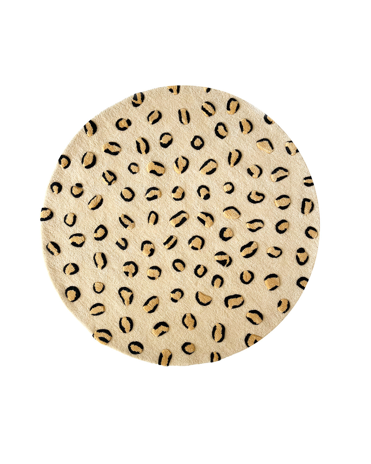 Maison Deux Leopard Rug in Beige/Brown & Black – detail 6