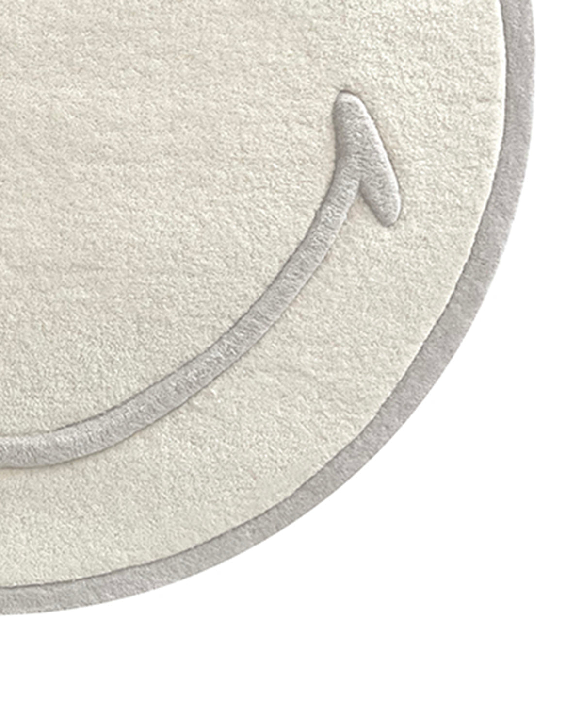 Maison Deux Smiley® Rug in White/Natural – main view